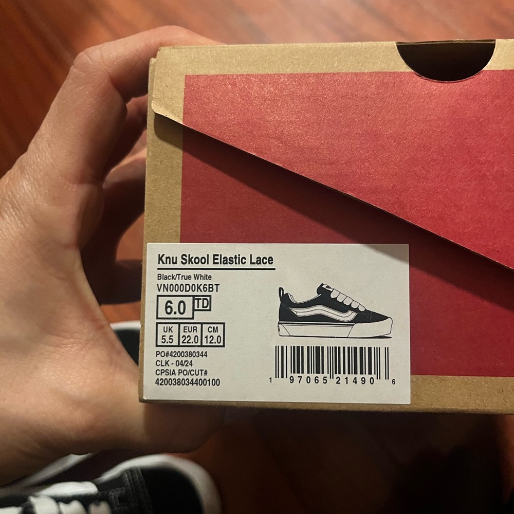 Vans Knu Skool Black and White Sneakers